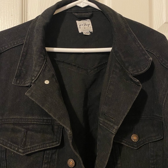 Princess polly black jean jacket - Picture 4 of 4